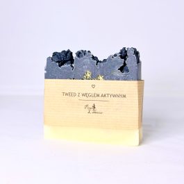 Mydło naturalne Tweed z węglem aktywnym